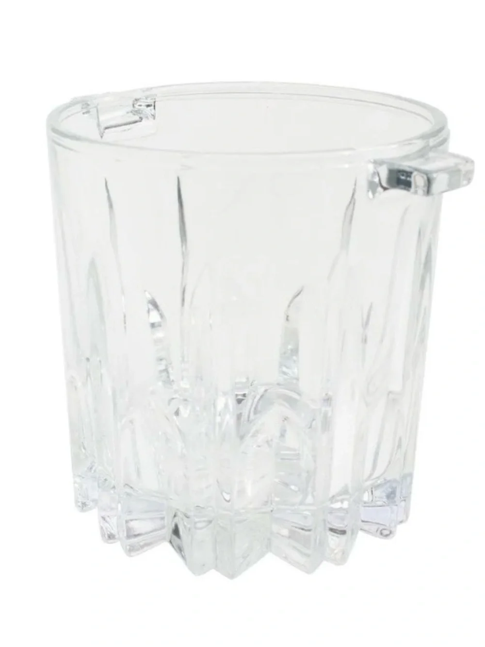 Vintage Italian Crystal Dia Cut Ice Bucket Makeup Brush Holder